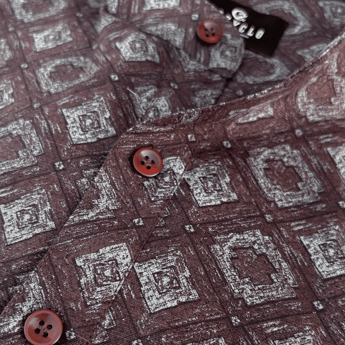 Burgundy/Maroon Print