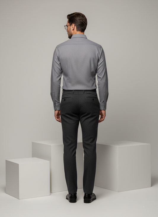 Taupe Grey Dual-Pocket Shirt