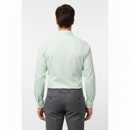 Green Micro-Checks Shirt