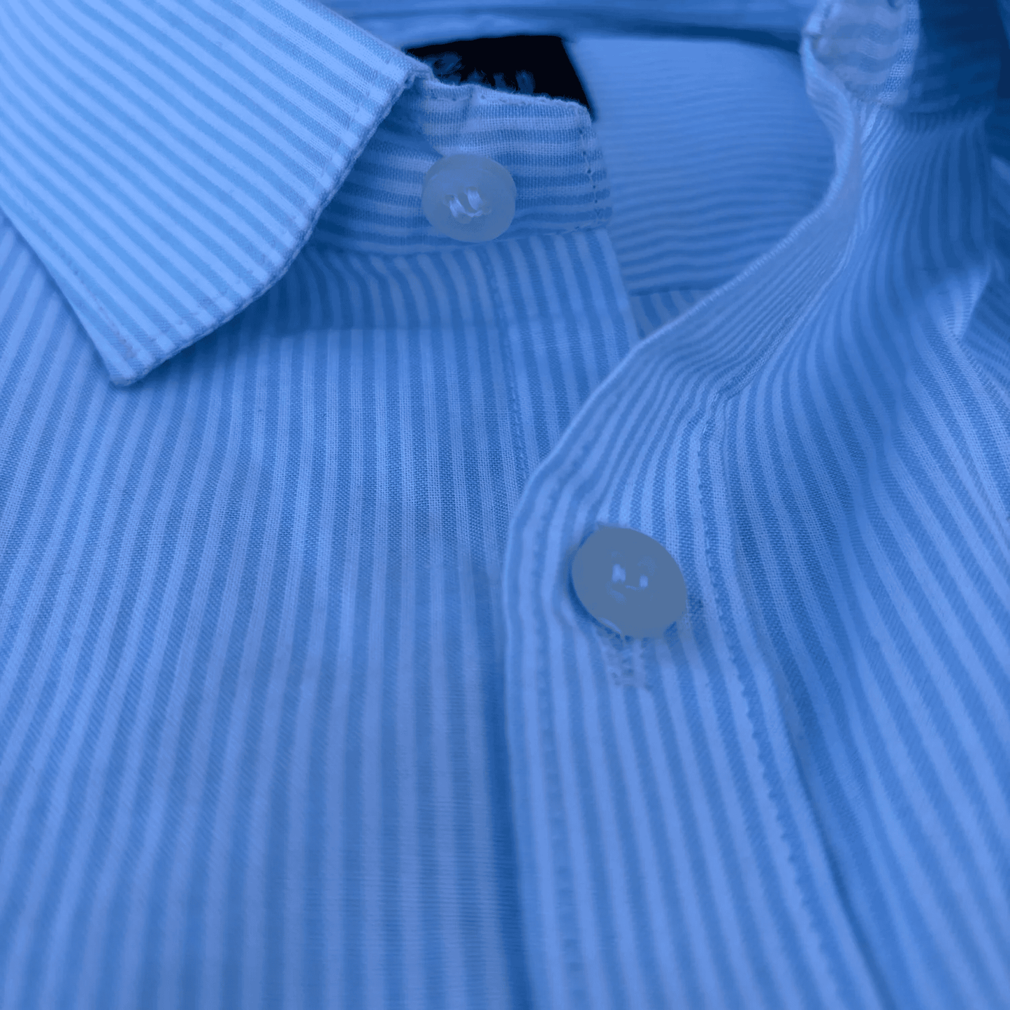 Sky Blue Thin-Stripe Shirt