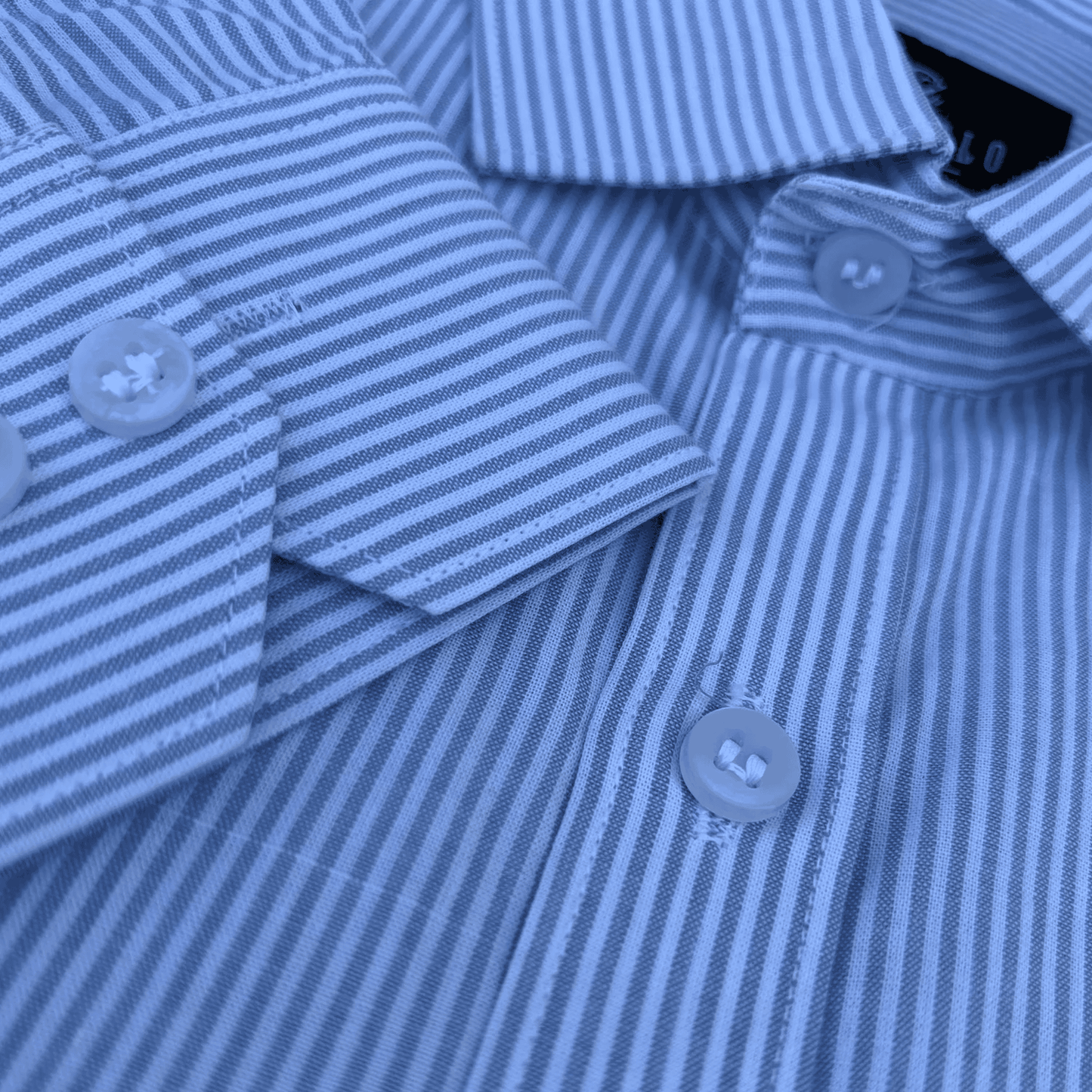 Powder Blue Thin-Stripe Shirt