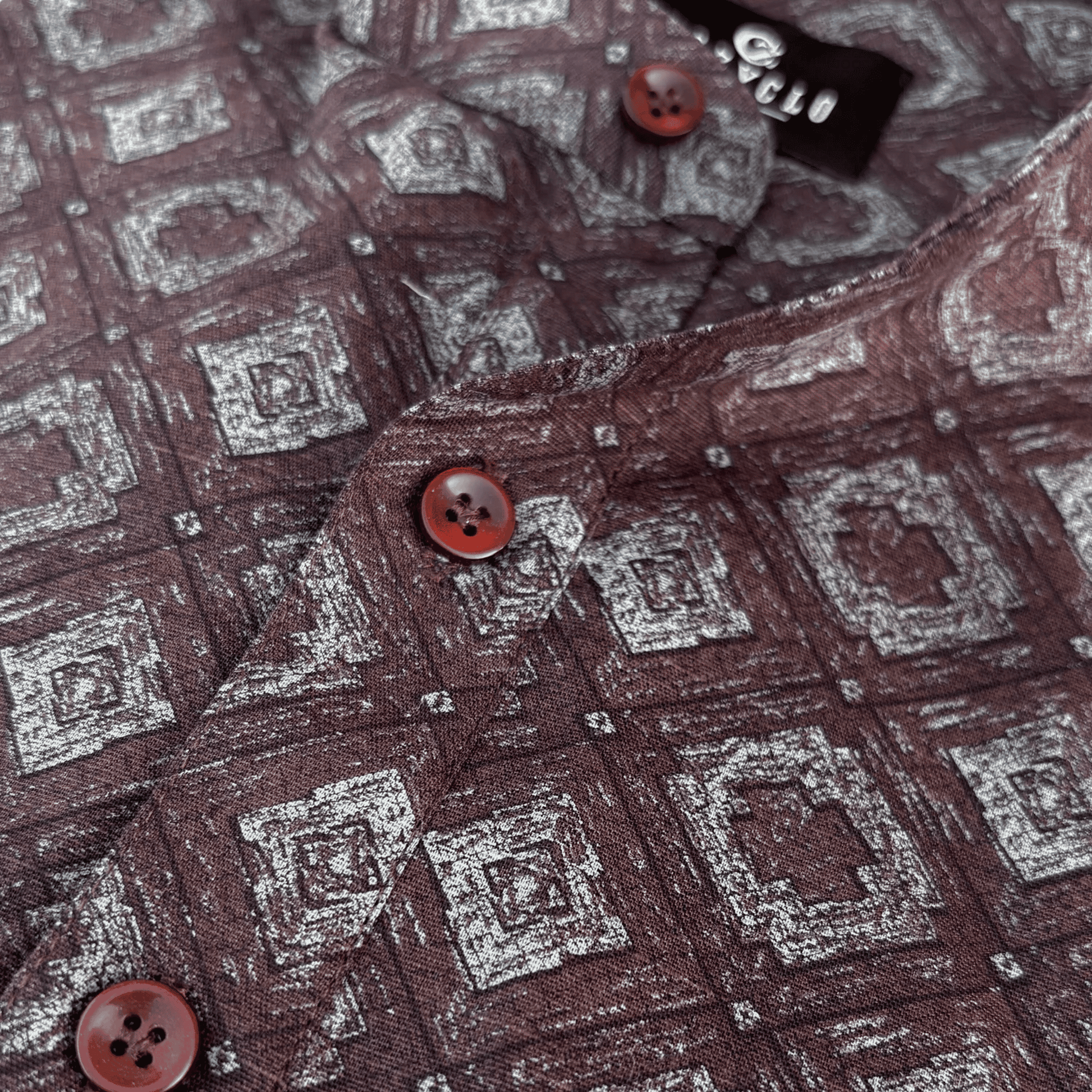 Burgundy/Maroon Print