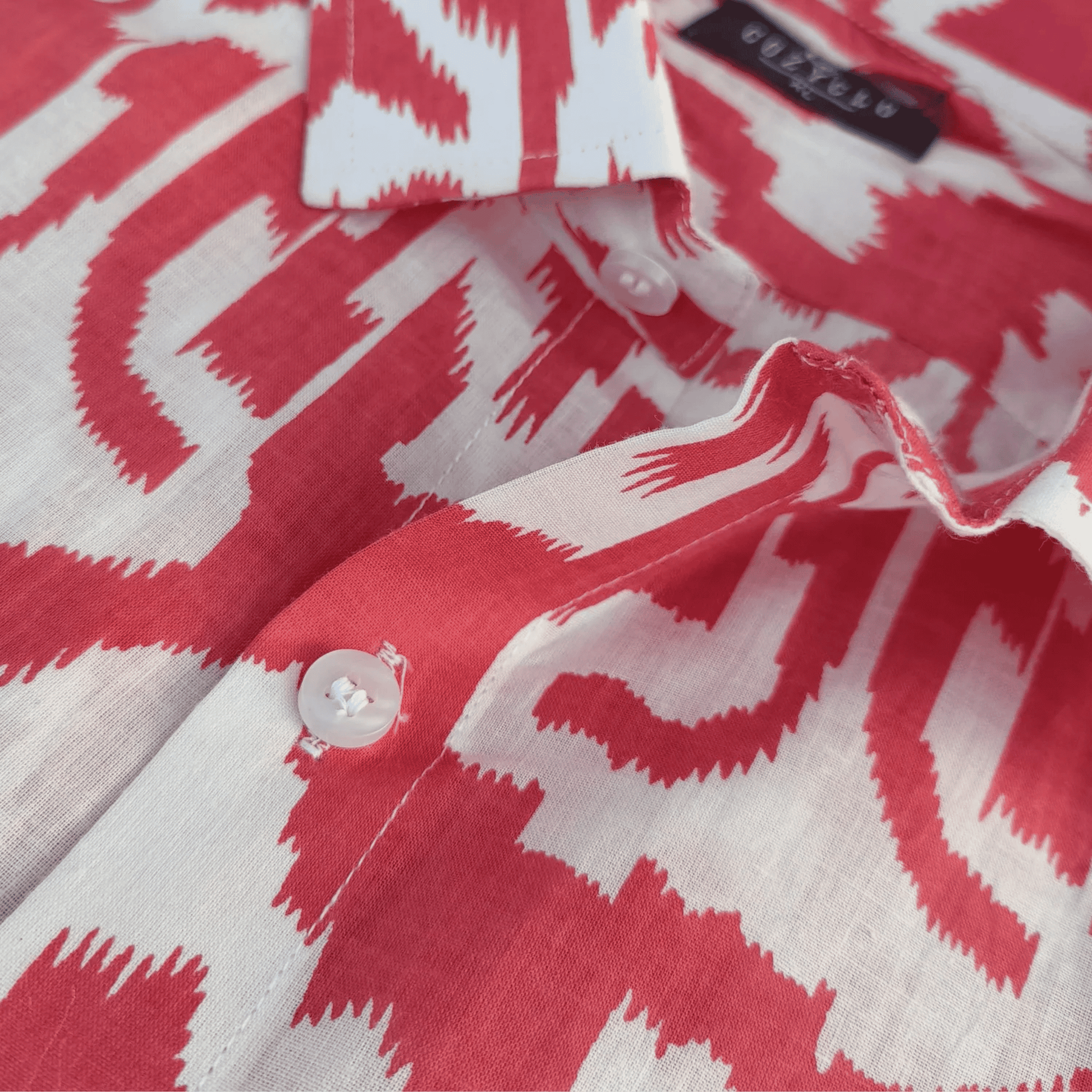 Red Ikat Print