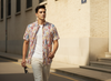 Multicolor Ikat Print Cotton Shirt