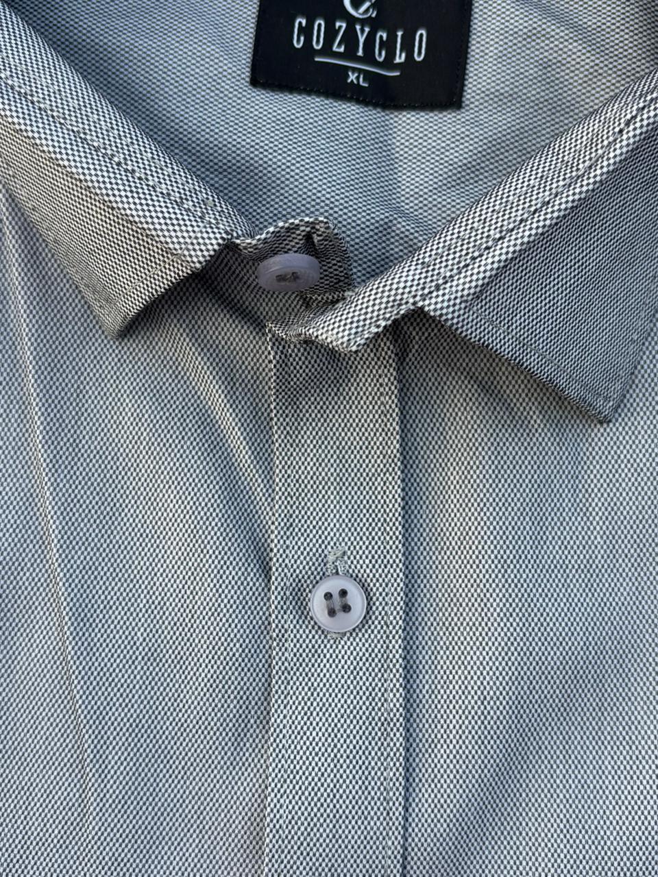 Black Micro-Checks Shirt