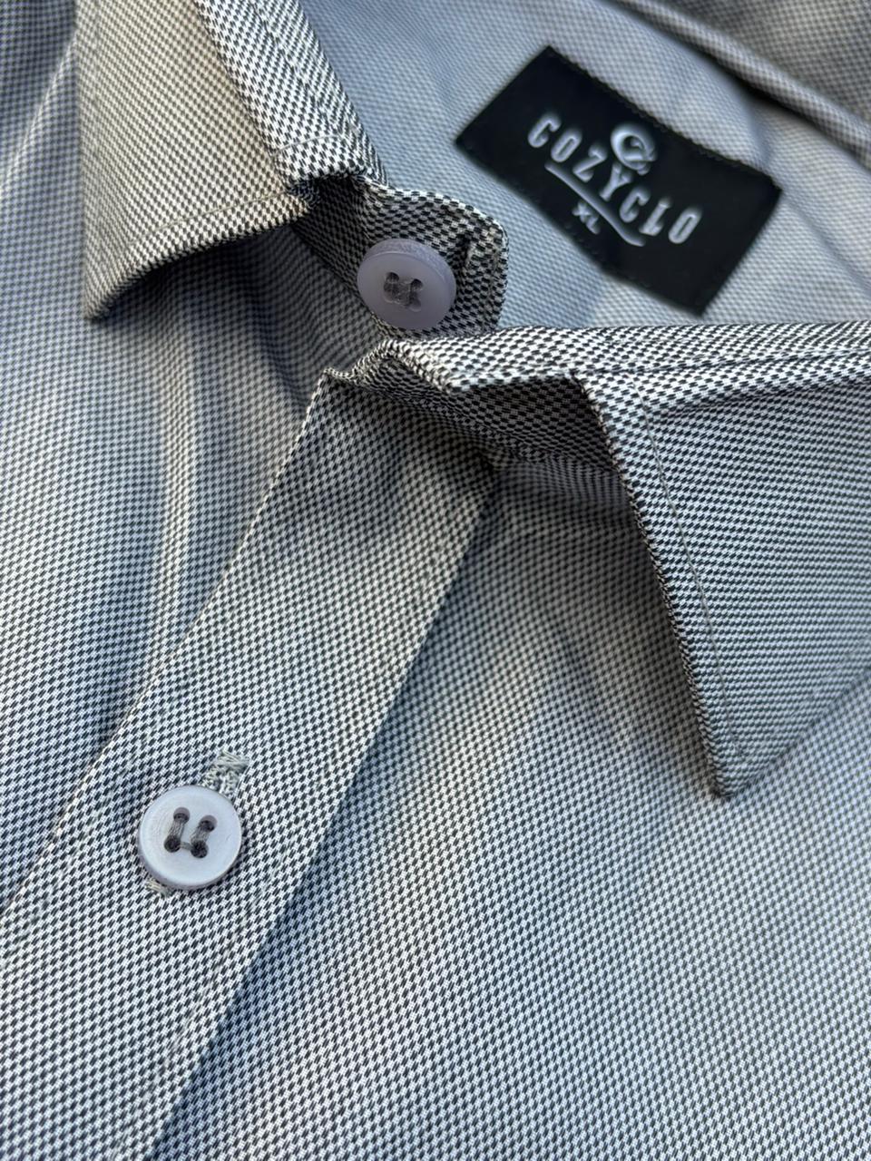 Black Micro-Checks Shirt