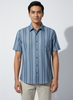 Light Blue Wide Stripe Shirt