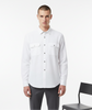 White Dual-Flap Cotton Shirt