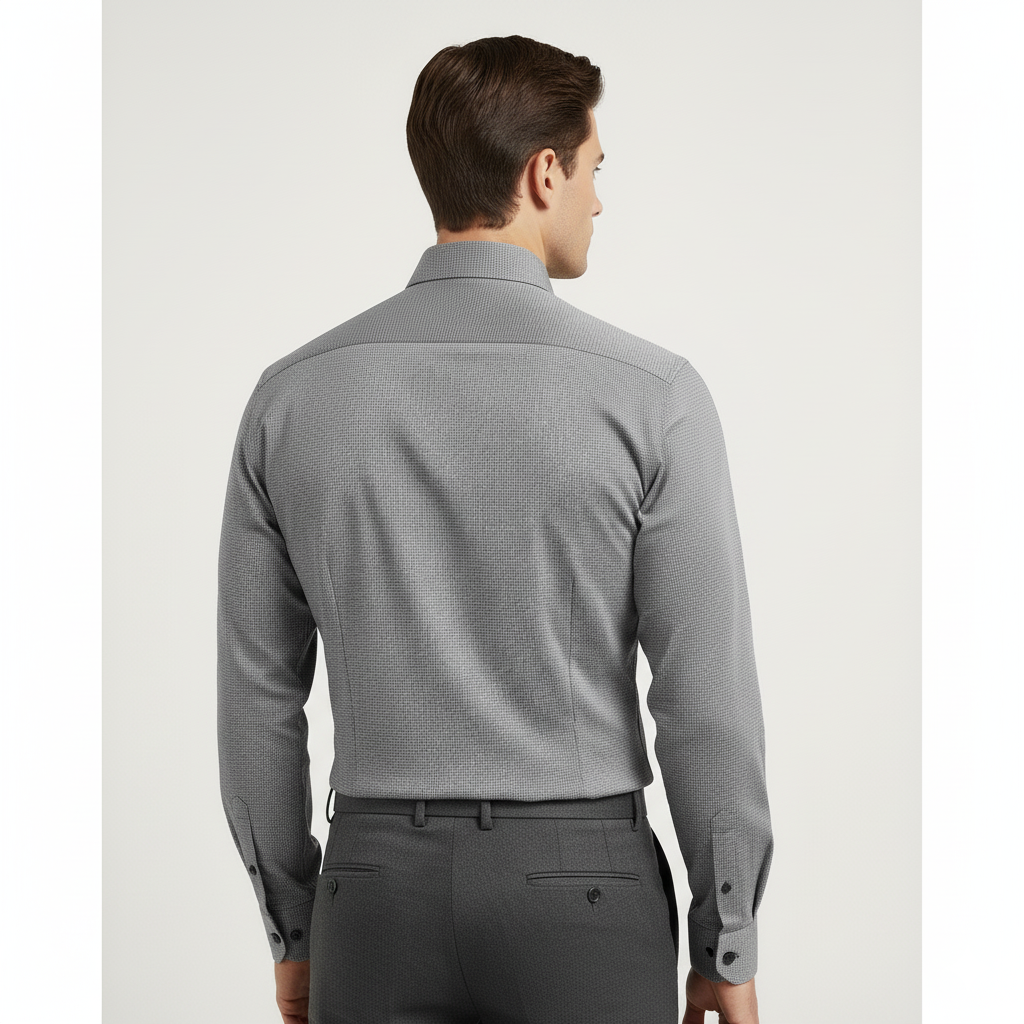 Black Micro-Checks Shirt