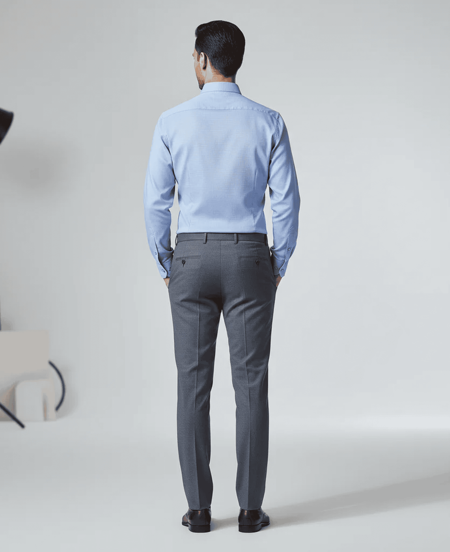 Blue Micro-Checks Shirt