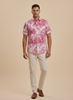 Pink Floral Print Cotton Shirt