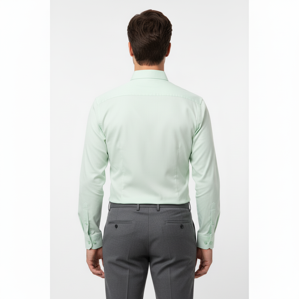 Green Micro-Checks Shirt