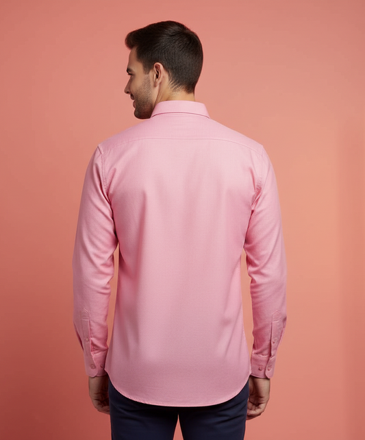 Red Micro-Checks Shirt