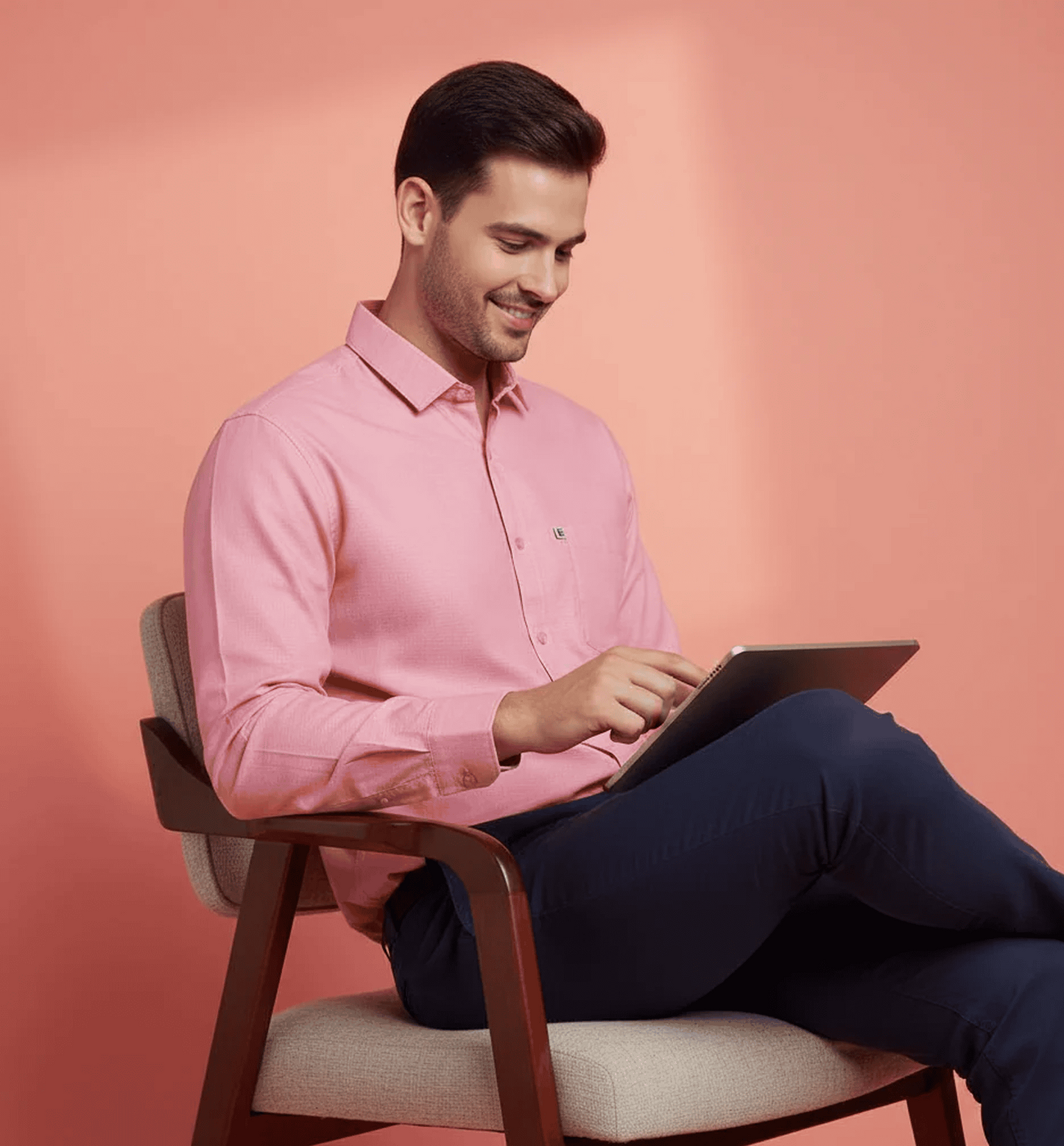 Red Micro-Checks Shirt