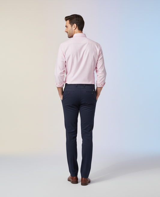 Pink Micro-Checks Shirt