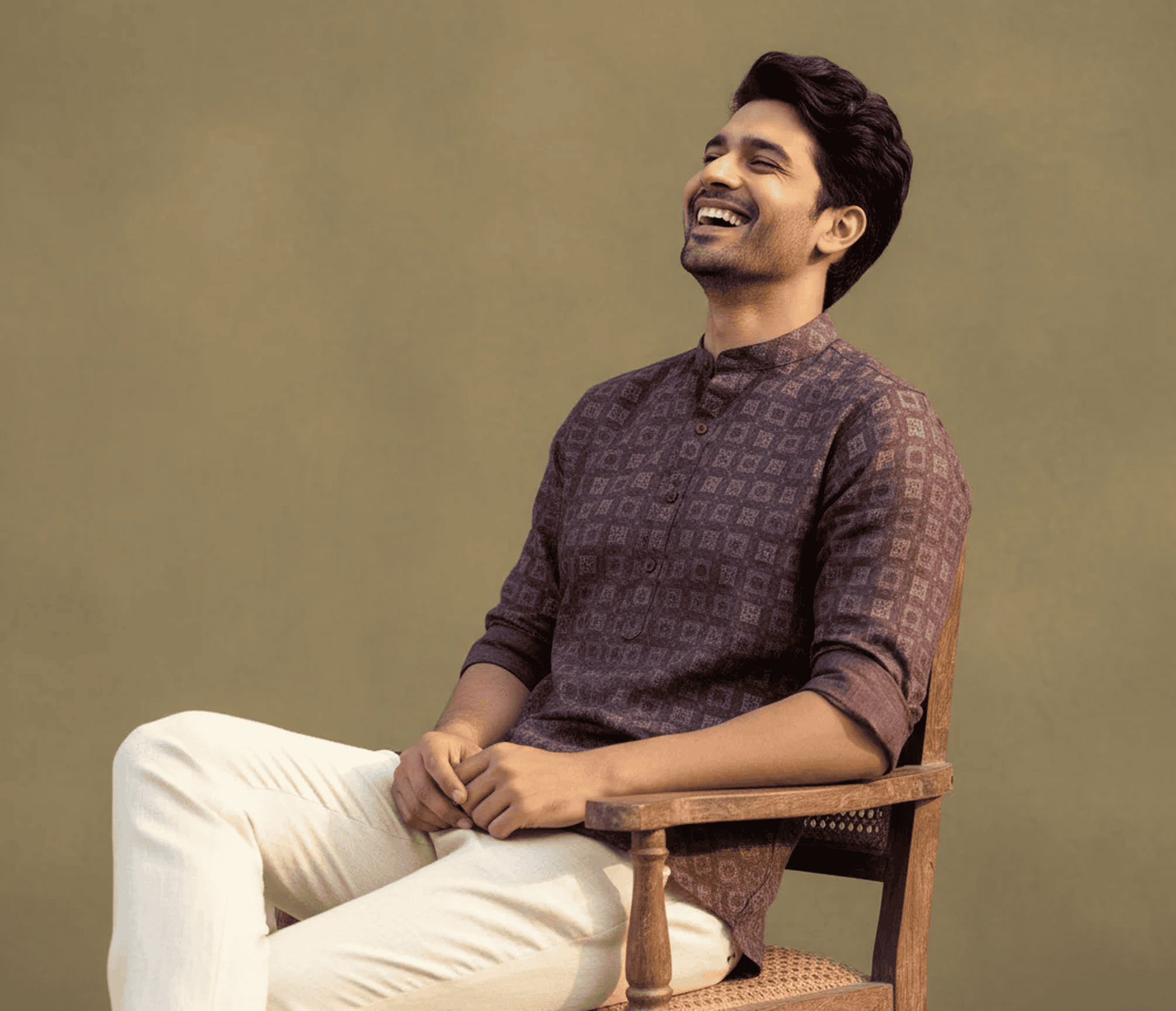 Burgundy/Maroon Print