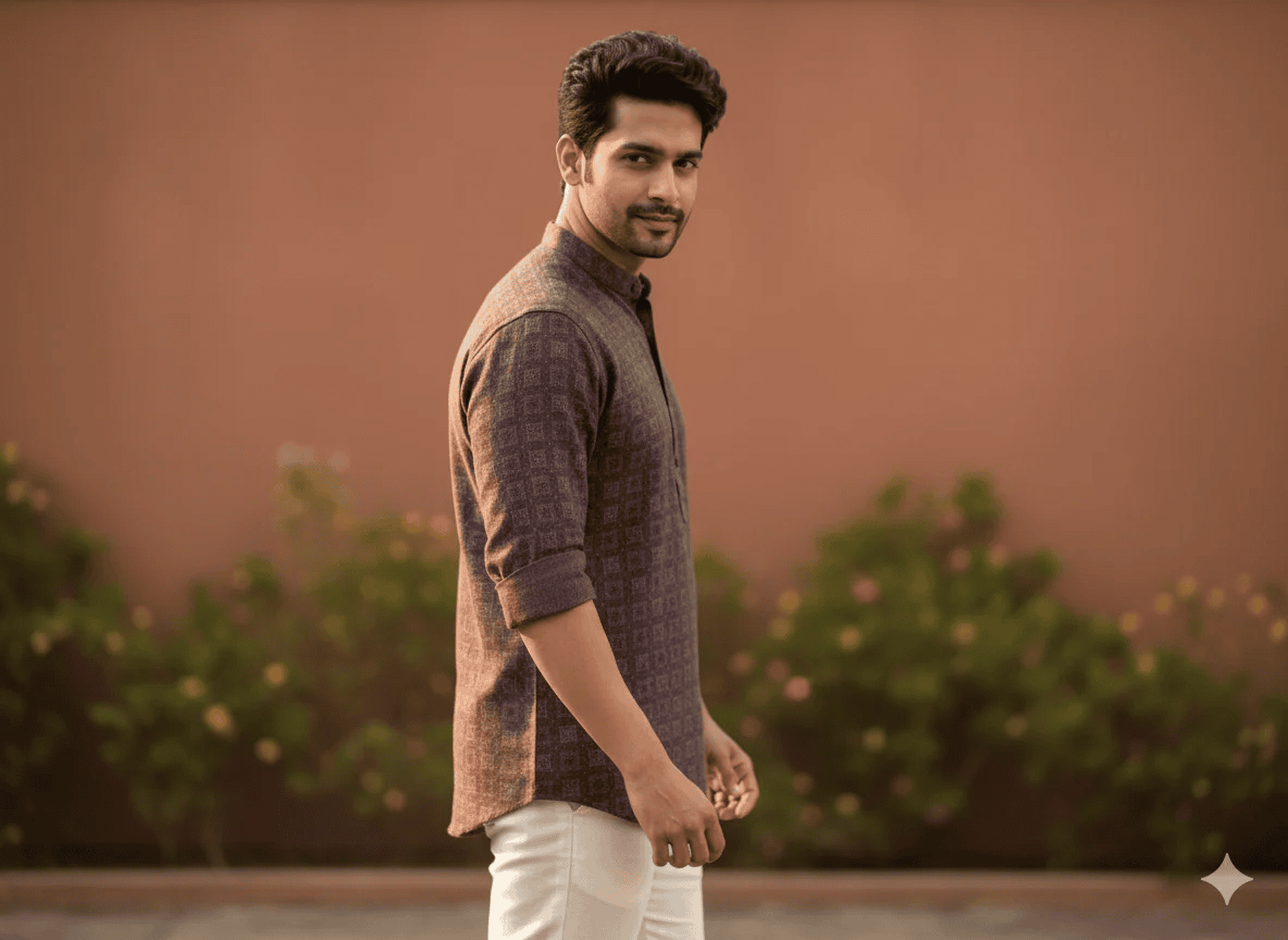 Burgundy/Maroon Print