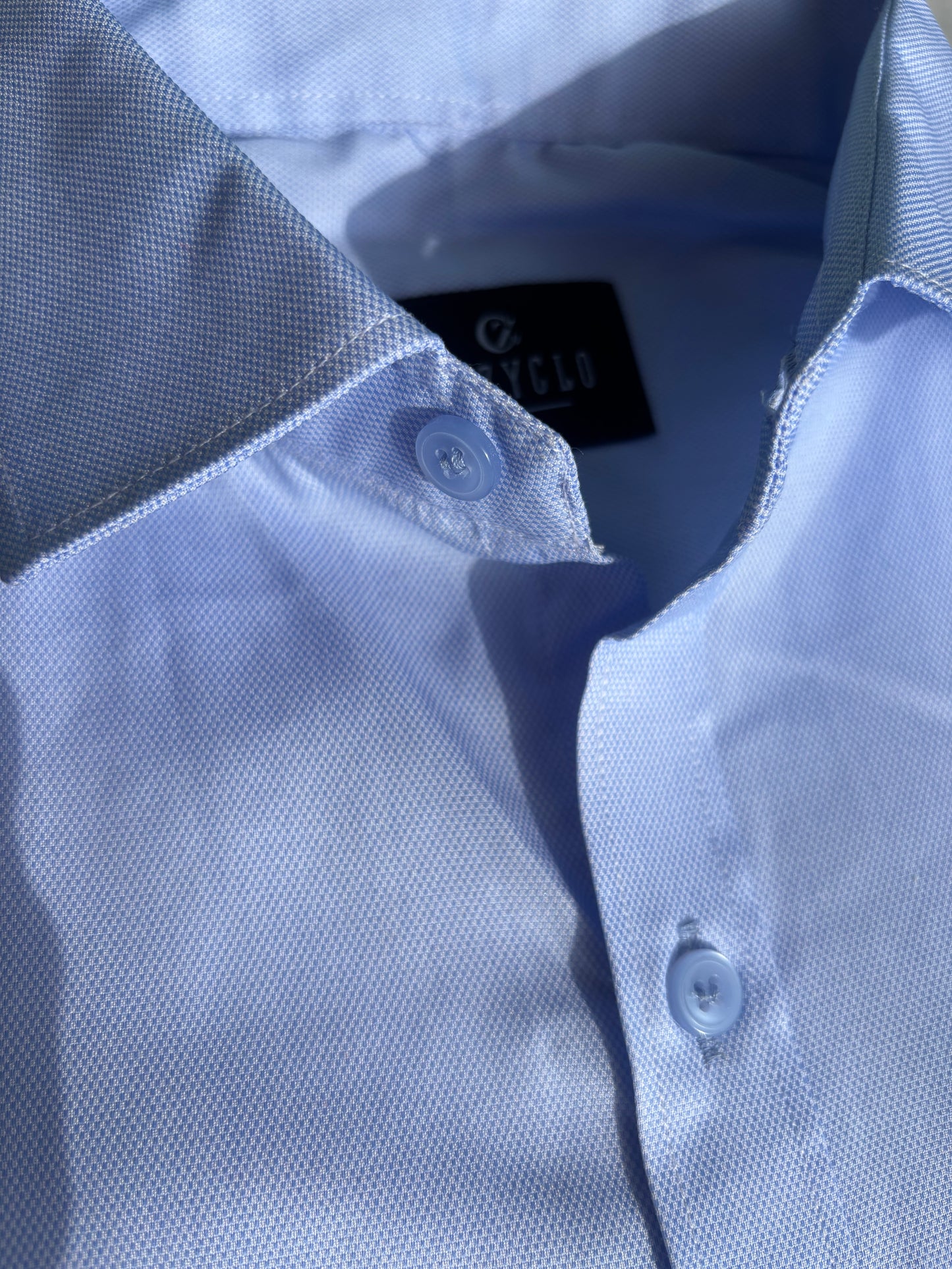 Blue Micro-Checks Shirt