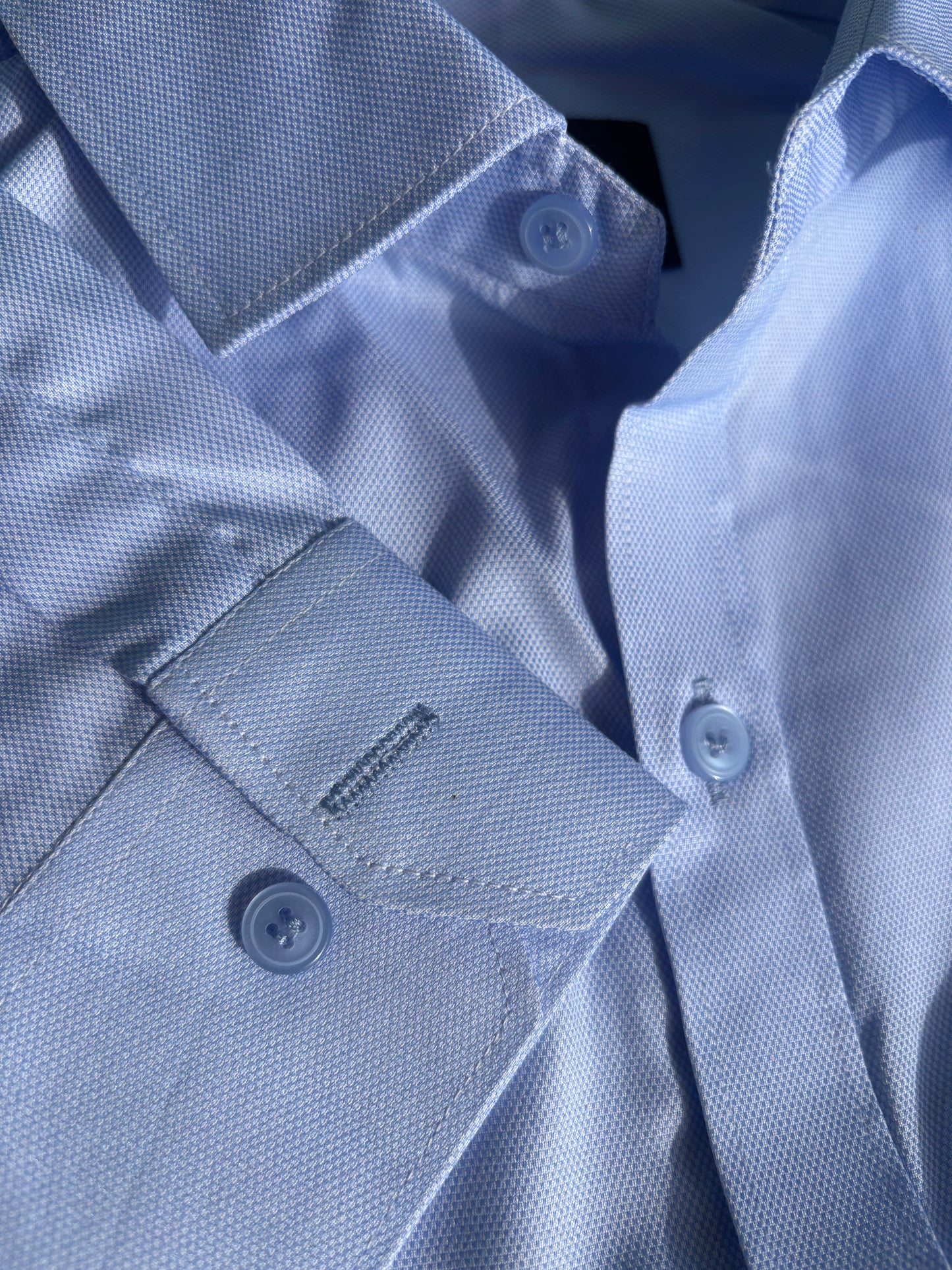 Blue Micro-Checks Shirt
