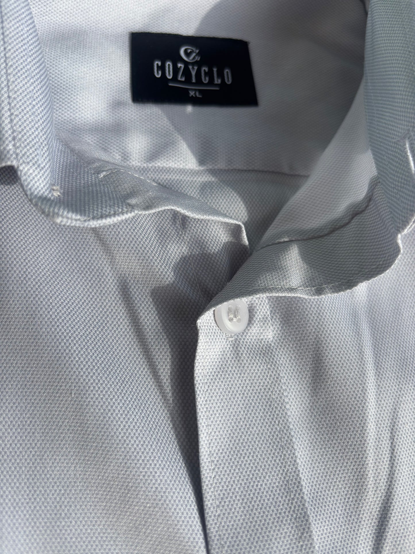 Grey Micro-Checks Shirt