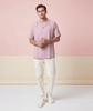Dusty Pink Cuban Collar Shirt