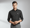 Jet Black Pinstripe Shirt