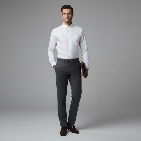 Oxford Solid — Crisp White